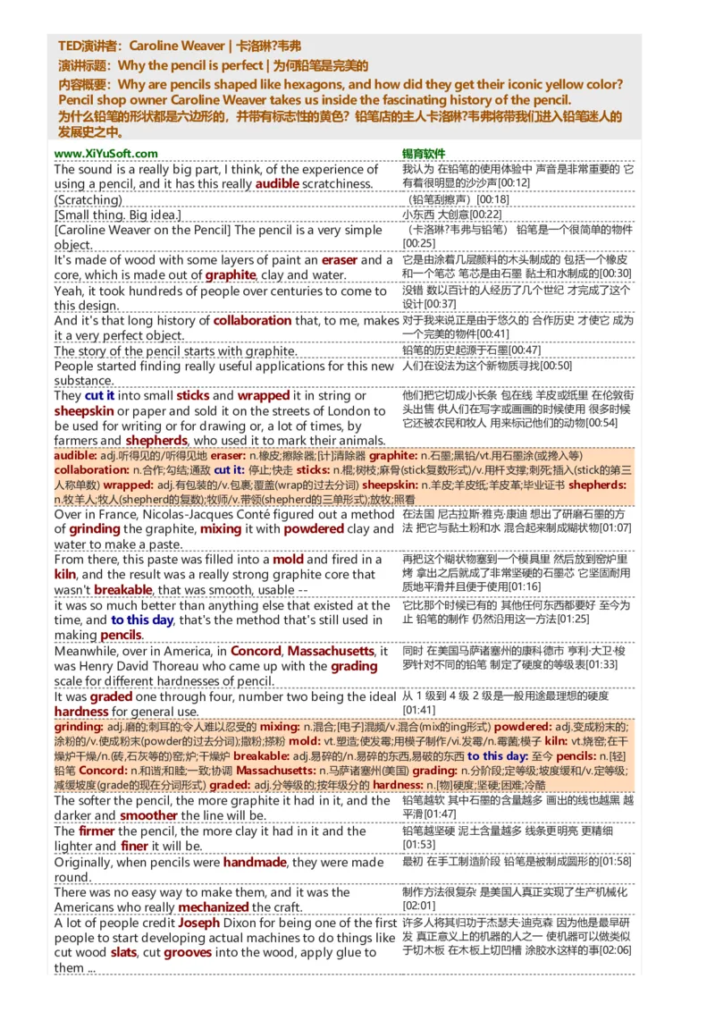 《斐然英语听力系列CarolineWeaver_TED文本-7968f72e720b_学而思高三全套_2020春季高三_20春季目标清北班高三英语2轮复习（全国）14讲顾斐(1)》第1页预览