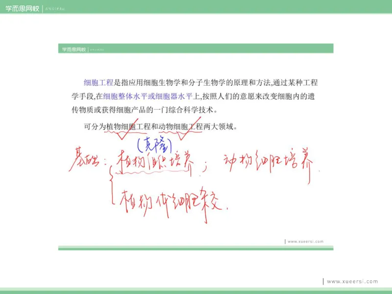 《课件62019寒高二植物细胞工程-7d54041e8f99_学而思高二全套_2020年寒假高二(1)_2020寒假目标清北班高二生物直播班（全国）7讲周云完结_资料》第6页预览