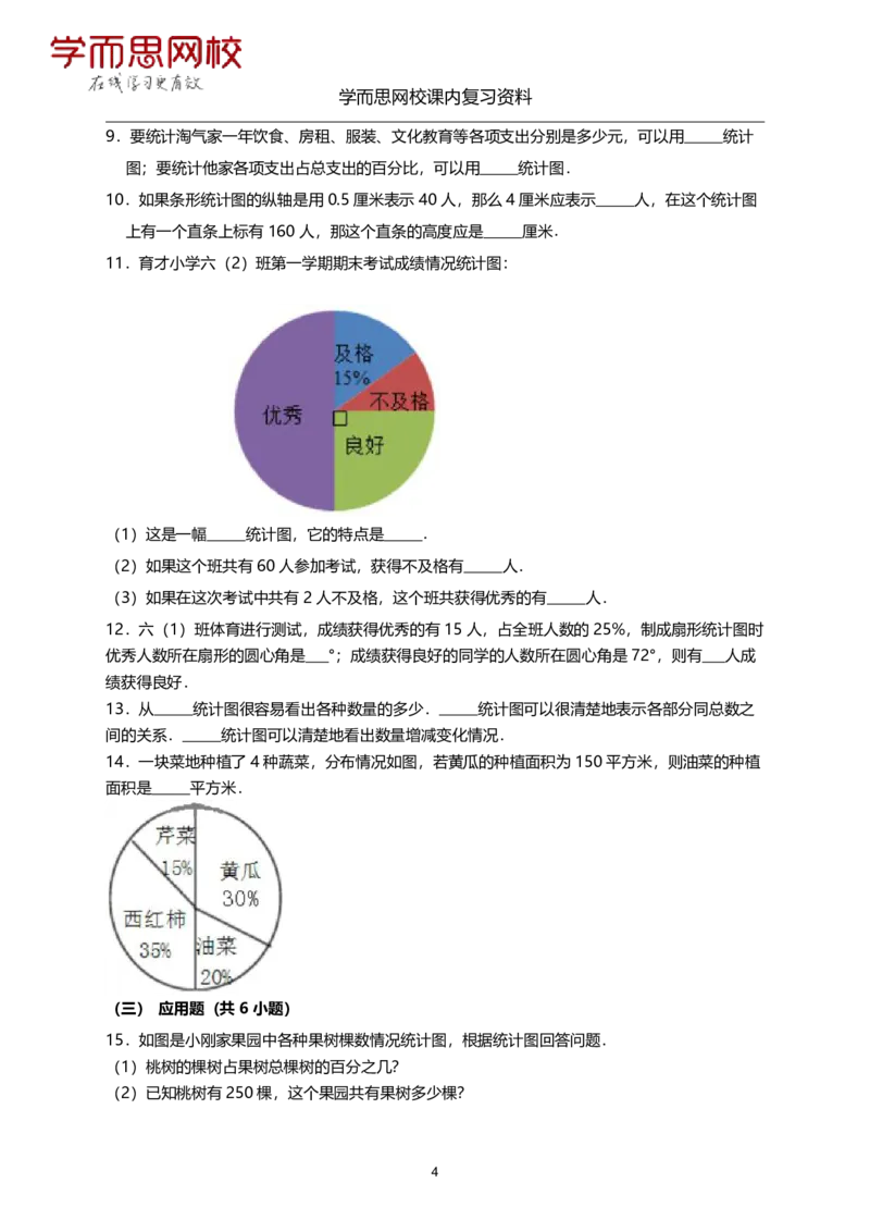 《北师版-六年级上册-期末复习资料-b6813022b7e7_小学学而思全套_六年级全套_六年级2020年暑-2021年春直播课程_2020年秋季课程六年级_2020年秋季课程六年级数学_11.15资料补充》第4页预览