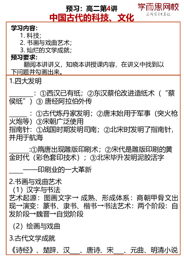 《高二历史预习e1672-a6e9a61563b1_学而思高二全套_高二历史直播腾飞班邱鹏雷全国2019-2020(1)_2019秋》第4页预览