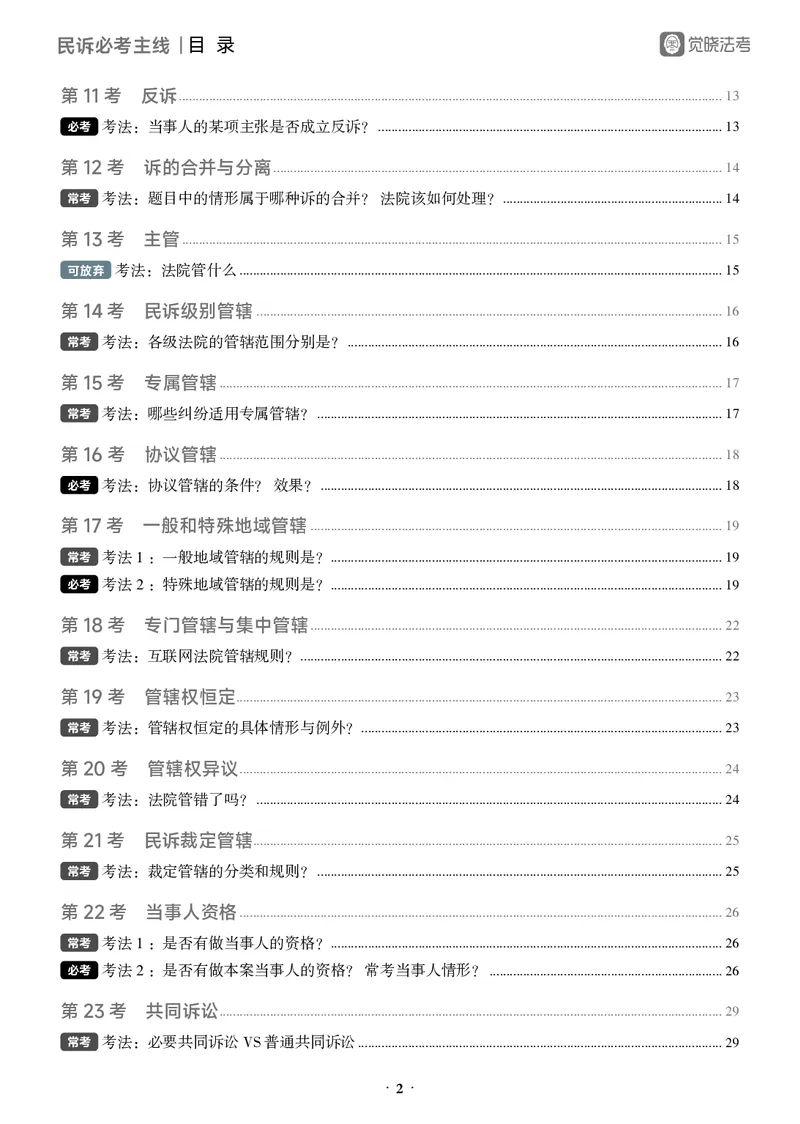 《黑白26民诉必考主线_2026法考客观_觉-X_0926JX客观考前冲刺-必考主线课程_01.2026民诉必考主线(韩心怡)》第6页预览