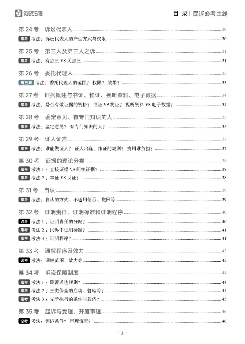 《黑白26民诉必考主线_2026法考客观_觉-X_0926JX客观考前冲刺-必考主线课程_01.2026民诉必考主线(韩心怡)》第7页预览