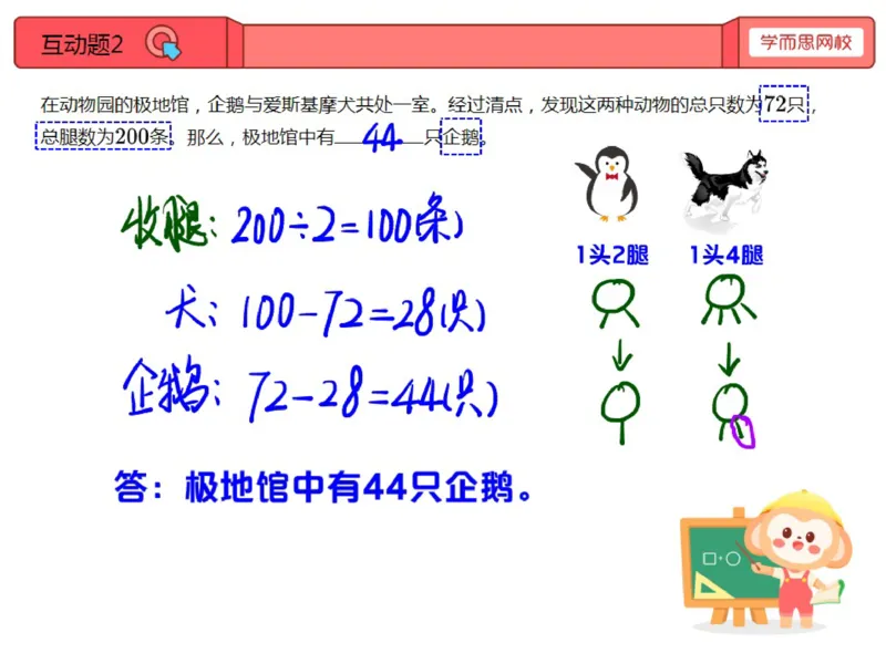 《第11讲_鸡兔同笼笔记-03669c35ac4c_小学学而思全套_三年级全套_三年级直播课_2020年秋季课程三年级_2020年秋季课程三年级数学_11.鸡兔同笼》第4页预览