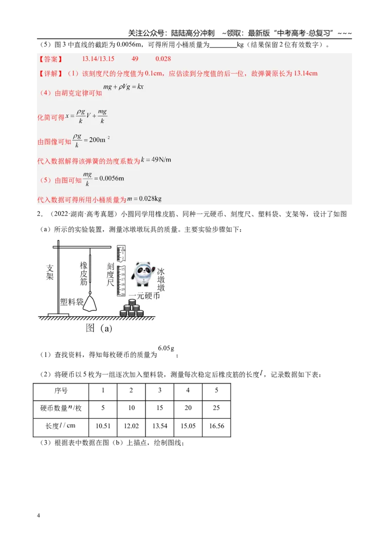 《实验2　探究弹簧弹力与形变量的关系（教师版）_04-物理-高考总复习_一轮复习_2026年-物理高考一轮复习_2026年高考物理一轮复习·知识清单（新高考通用）-G365_资料》第4页预览