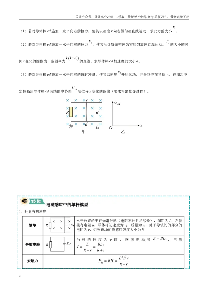 《大题10电磁感应综合问题（5大题型）（学生版）_04-物理-高考总复习_专项复习_2025年_2025年高考物理大题突破+限时集训（黑吉辽蒙专用）》第2页预览