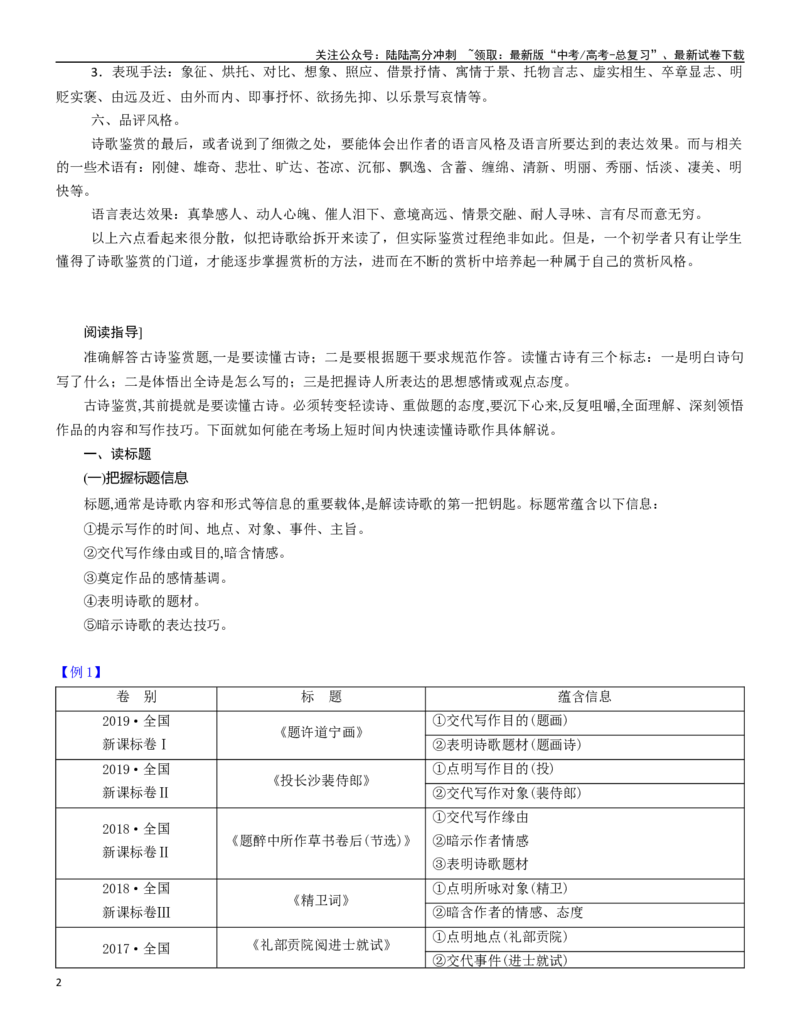 《学案10：古代诗歌阅读-2024年高考语文文本阅读总复习_一轮复习_2024年_2024年高考语文一轮复习文本阅读总复习解析练习题_古代诗歌阅读(8)份》第2页预览