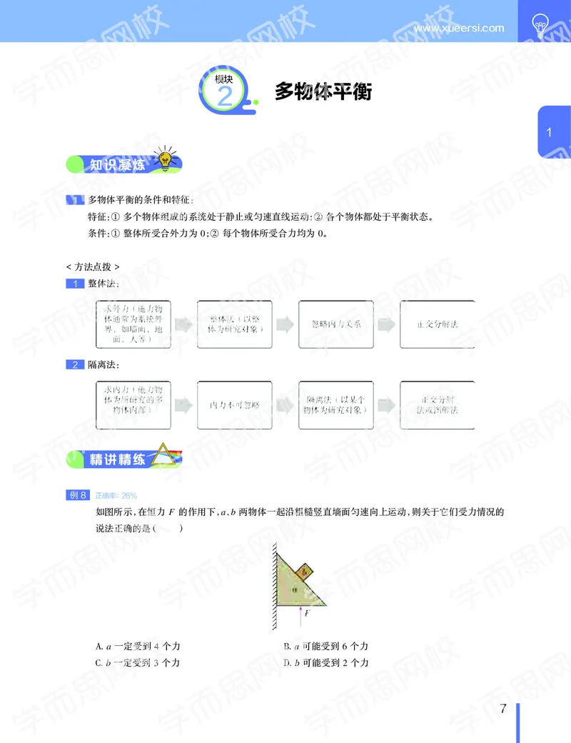 《11190510094992019-秋（上册）-目标985高三物理1-5轮复习直播班（全国）讲义-133c09dbeec1_学而思高三全套_2019秋季高三直播_秋季目标985班高三物理1.5轮复习直播班（全国）》第8页预览