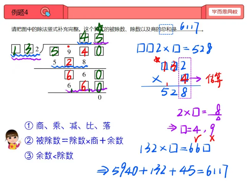 《第3讲_乘除法竖式的探索（数字谜）笔记-ee3bba6981b5_小学学而思全套_四年级全套_四年级2020年暑-2021年的直播课_2020年秋季课程四年级_2020年秋季课程四年级数学_第3讲资料》第7页预览