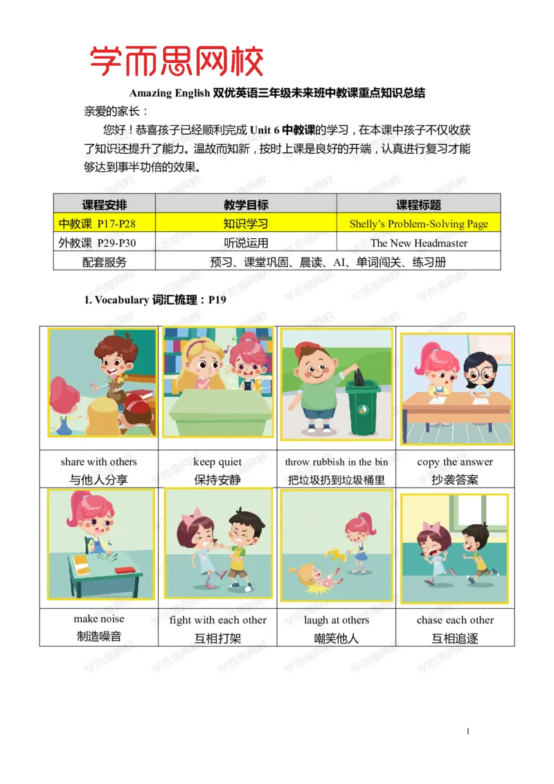 《Lv5-U6-L1重点知识总结-7f74fb944094_小学学而思全套_三年级全套_三年级直播课_2020年暑假课程三年级_2020年暑假课程三年级英语_暑Lv5-重点知识总结》第1页预览