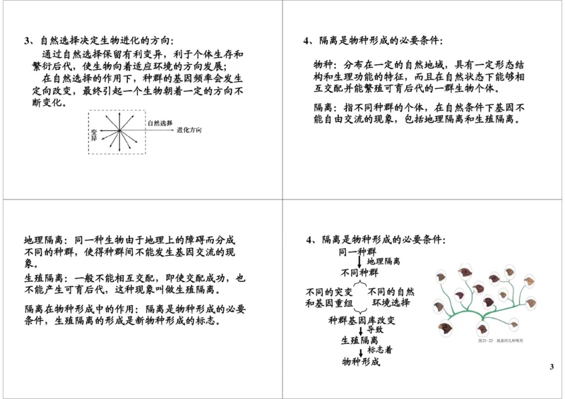 《生物进化-49c04da636dc_学而思高三全套_高三录播课程各种版本_高三一轮二轮_29709-56高考生物一轮总复习（必修+选修1、3）_第25讲：生物进化（一轮上）》第3页预览