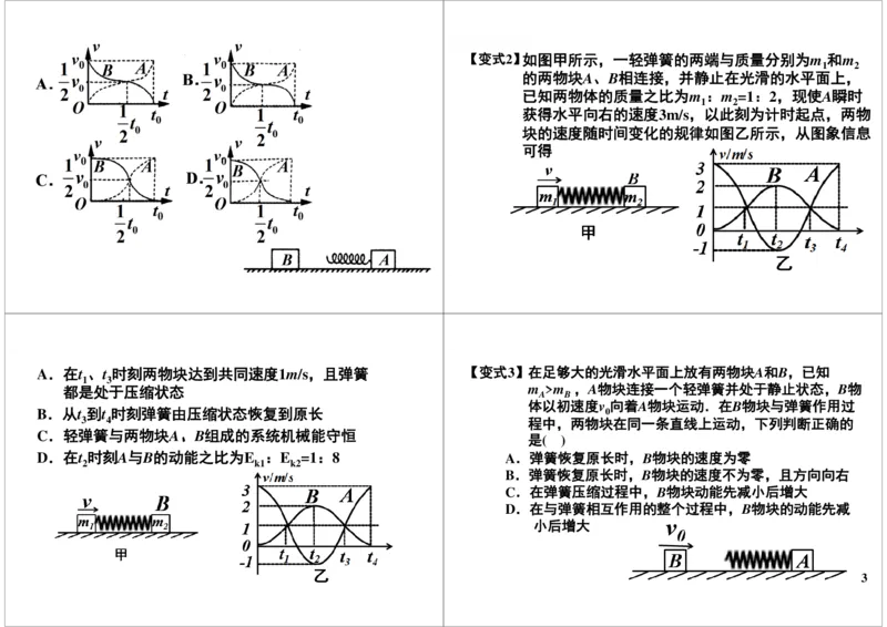 《30讲义-2910a7c0a19f_学而思高三全套_高三录播课程各种版本_高三一轮二轮_21630=11964高考物理一轮总复习(含动量部分）-于亮61讲_第30讲：双守恒在弹簧中的应用》第3页预览
