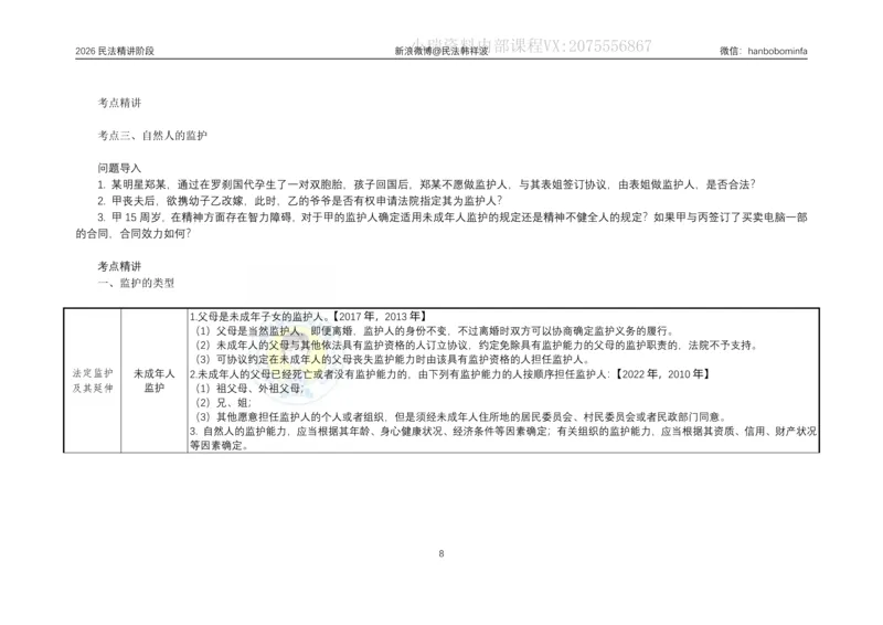 《横板大字2026主客一体班民法系统精讲讲义_2026法考客观_名师私塾_26民法韩祥波视频+讲义_韩祥波法考民法主客一体私塾班视频+讲义_02系统精讲_00讲义》第9页预览