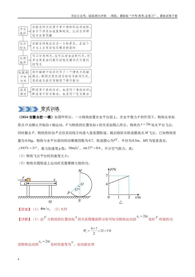 《大题04动量能量的综合应用（解析版）_04-物理-高考总复习_专项复习_2024年_2024年新高考物理大题突破练习题限时集训试卷练习_资料》第4页预览