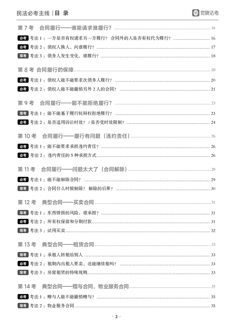 《黑白26年民法必考主线_2026法考客观_觉-X_0926JX客观考前冲刺-必考主线课程_02.2026年民法必考主线（李劲松）》第2页预览