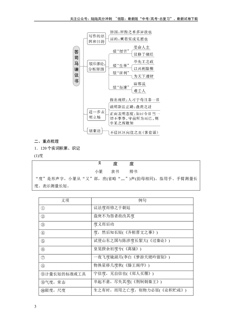 《必修下册(四)　单篇梳理　基础积累　课文10　答司马谏议书_一轮复习_2024年_2024高考语文大一轮复习课件讲义新人教版知识总结_2024年高考语文一轮复习讲义（部编新高考版）_学生用书》第3页预览