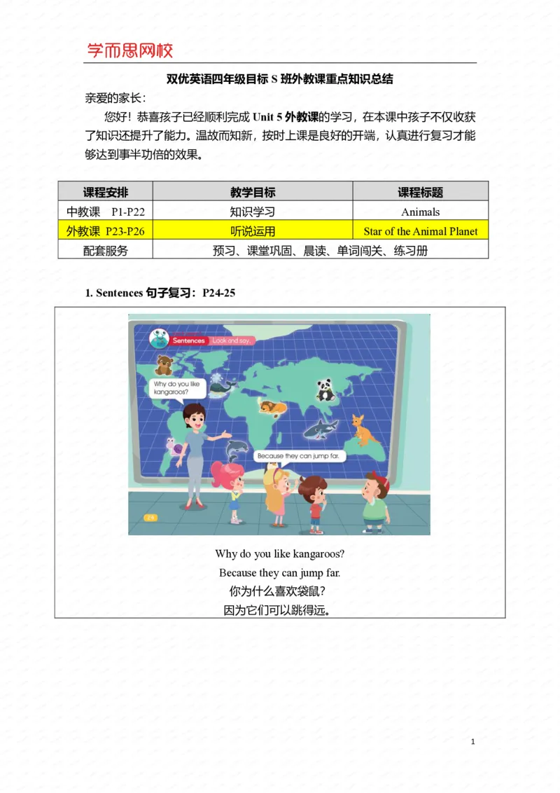 《四年级目标S班U5-L2-b2f4b80d968d_小学学而思全套_四年级全套_四年级2020年暑-2021年的直播课_2020年暑假课程四年级_2020年暑假课程四年级英语_四年级目标S班-重点知识总结》第1页预览