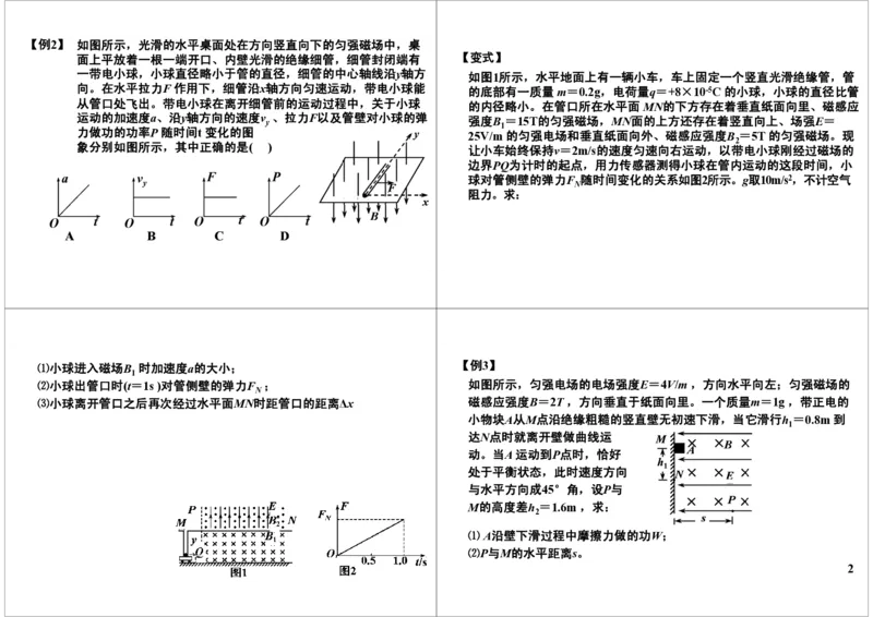 《46讲义-ee60128f5317_学而思高三全套_高三录播课程各种版本_高三一轮二轮_21630=11964高考物理一轮总复习(含动量部分）-于亮61讲_第46讲：带电粒子在复合场的运动问题》第2页预览