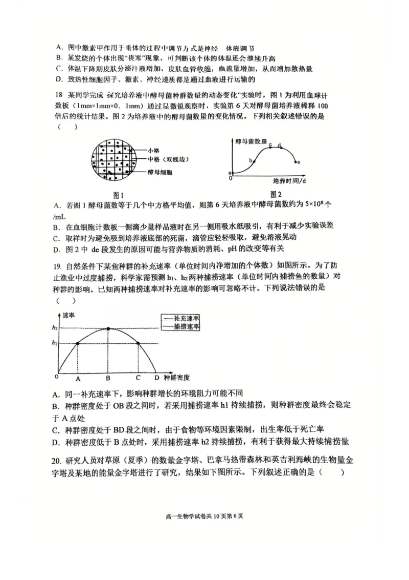 《辽宁省大连市第八中学2025-2026学年高二上学期12月月考生物试卷答案_2026年高二《月考+期中考+阶段性检测真题合集》全国各省全科无水印》第6页预览