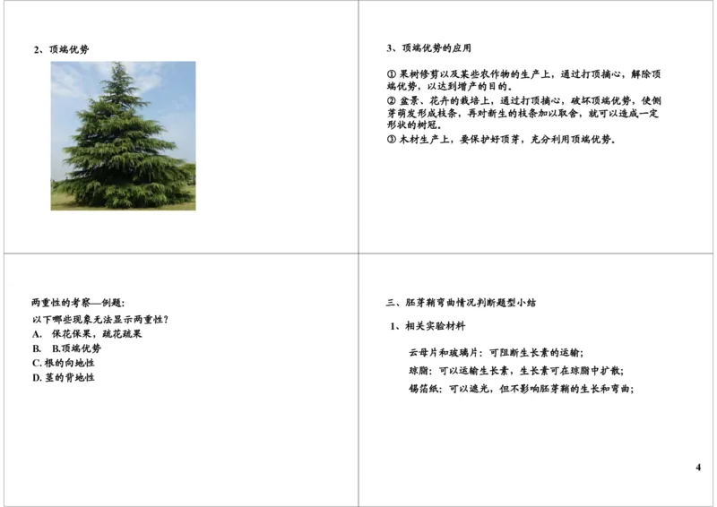 《植物激素调节-生长素的生理作用（一轮下）-1a8ff22bcd85_学而思高三全套_高三录播课程各种版本_高三一轮二轮_29709-56高考生物一轮总复习（必修+选修1、3）》第4页预览