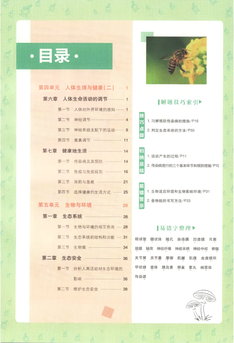 《2027《初中生物•必刷题》8上(RJ)狂K重点_2027版初中《必刷题》8年级上册（生物）（人教）》第4页预览