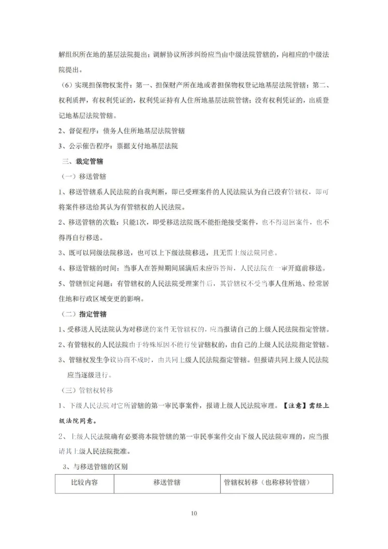 《提高阶段-民诉讲义-杨秀清_2026法考客观_法-D_072026法大法考客观提高阶段_视频+讲义2026法大法考提高阶段民诉-杨秀清01-07》第10页预览
