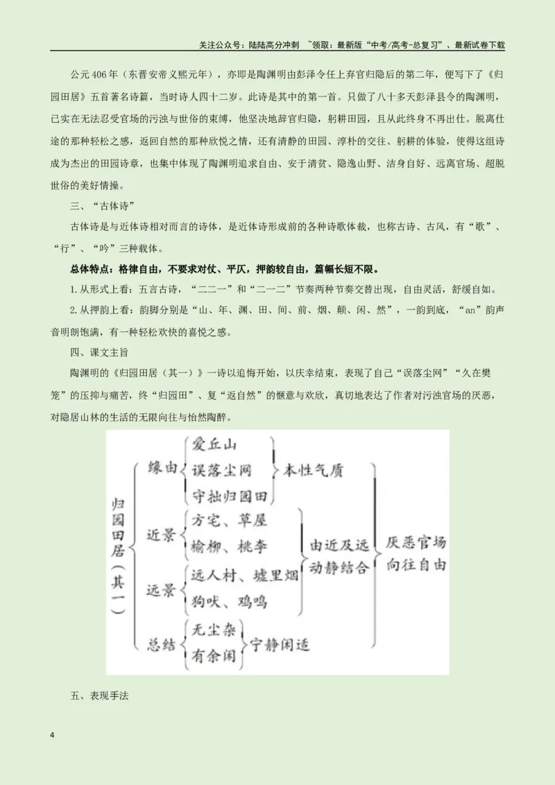 《必修上册诗歌背诵篇目之《归园田居》实词句式默写模拟拓展训练（教师版）_专项复习_2025年_2025年高考语文古诗文必备篇目读写专练（全国通用）_资料_1-必修上册》第4页预览