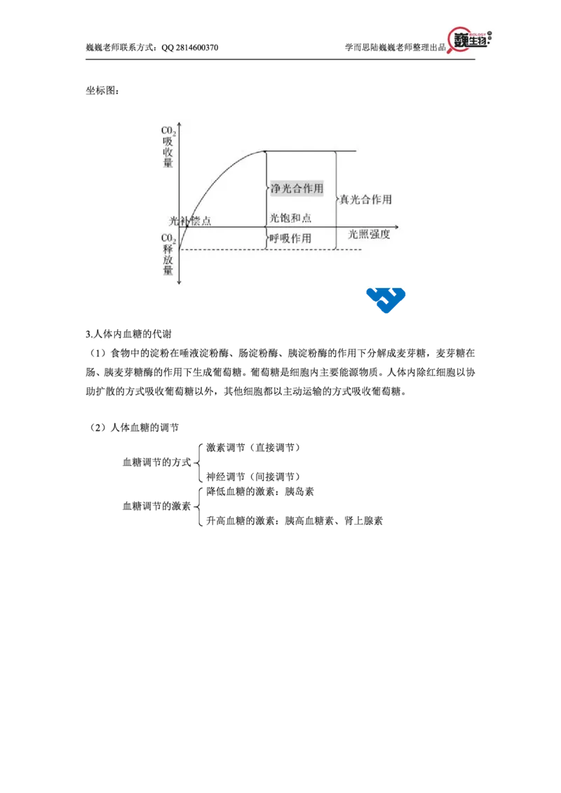 《高考生物春季二轮冲刺：细胞的物质与结构专题（巍巍老师独家整理）-0f3a9b246baf_学而思高三全套_2020春季高三_20春季目标清北班高三生物2轮复习（全国）14讲陆巍巍》第9页预览