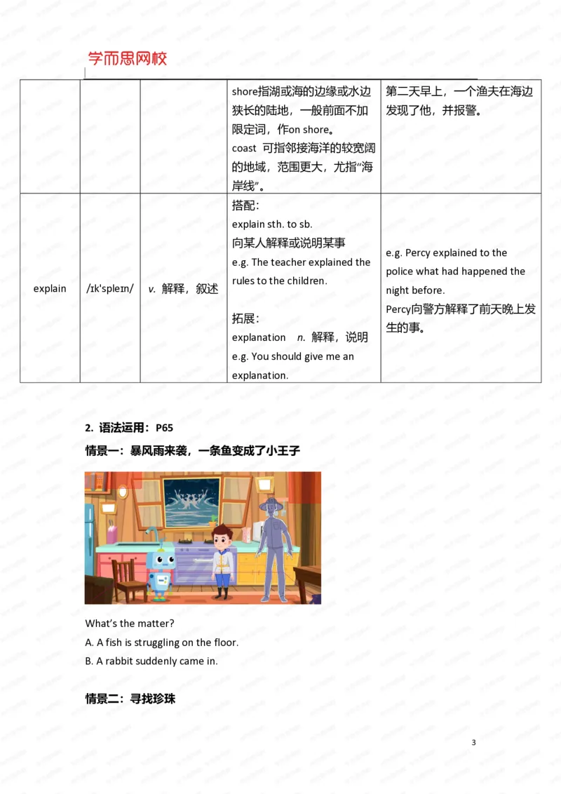 《暑假六年级SS班U9-L2重点知识总结-edb12598a26b_小学学而思全套_六年级全套_六年级2020年暑-2021年春直播课程_2020年暑假课程六年级_2020年暑假课程六年级_2020年暑假课程六年级英语》第3页预览
