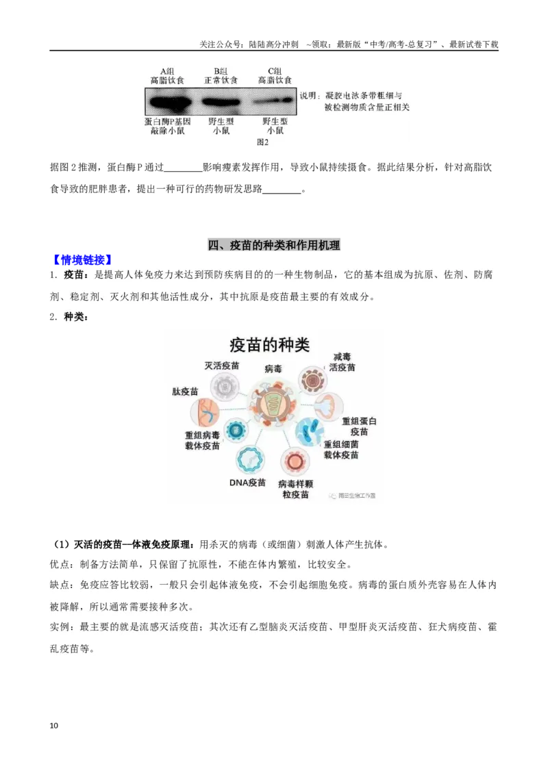 《微专题05个体生命活动调节（原卷版）_06-生物-高考总复习_二轮复习_2024年_2024高三生物高考二轮复习热点命题专题真题模拟题_资料》第10页预览