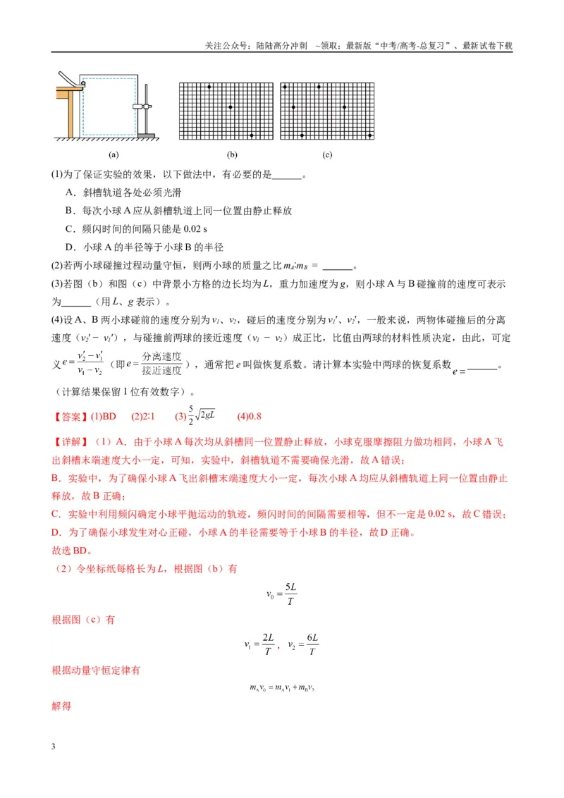 《实验题03（2选修+3必修解析版）_04-物理-高考总复习_二轮复习_2025年_2025年高考物理二轮热点题型归纳与变式演练（新高考通用）》第3页预览