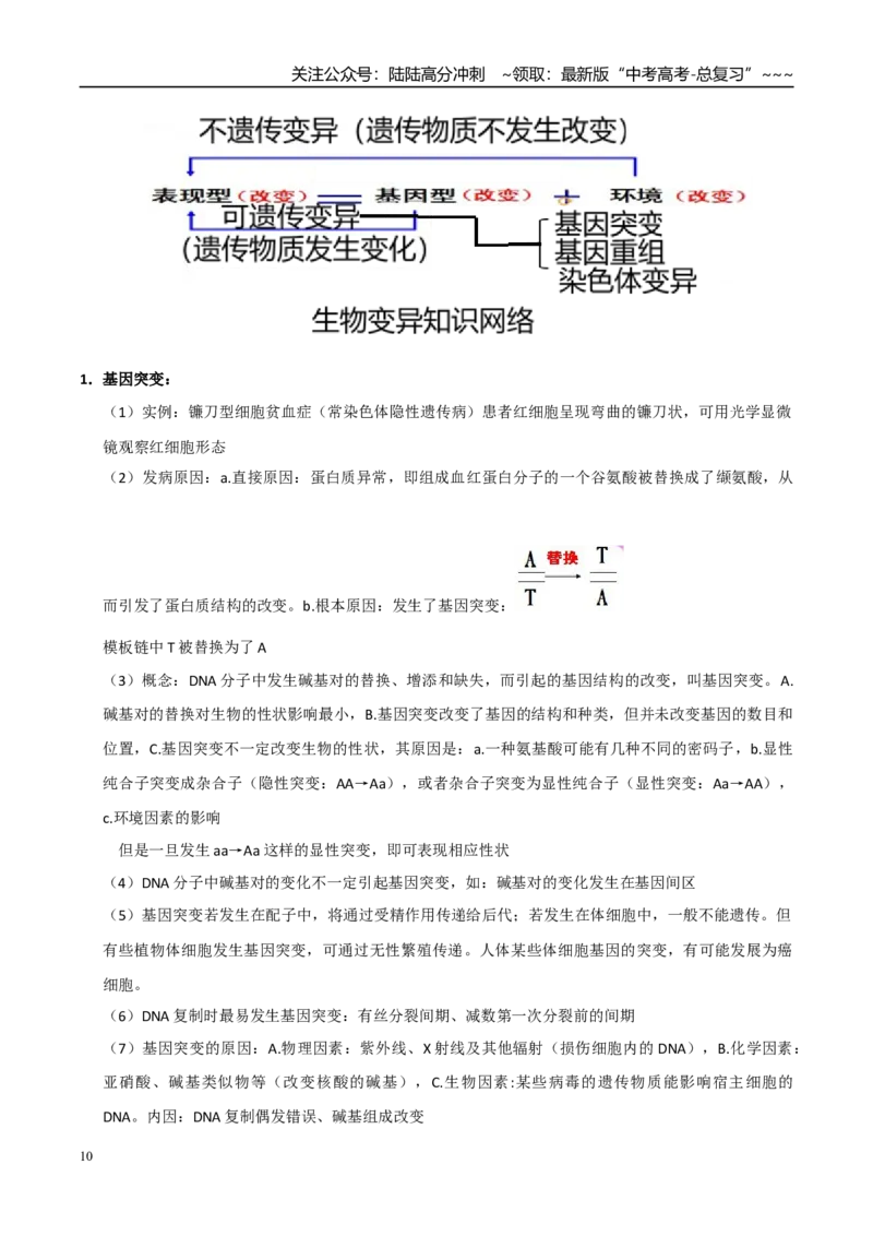 《培优专题04细胞分裂与可遗传变异（高效培优讲义）（全国通用）（学生版）_06-生物-高考总复习_一轮复习_2026年-生物高考一轮复习_2026版_一轮培优提升》第10页预览
