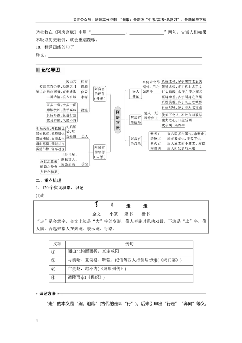 《必修下册(五)　单篇梳理　基础积累　课文11　阿房宫赋_一轮复习_2024年_2024高考语文大一轮复习课件讲义新人教版知识总结_2024年高考语文一轮复习讲义（部编新高考版）_教材文言文点线面》第4页预览