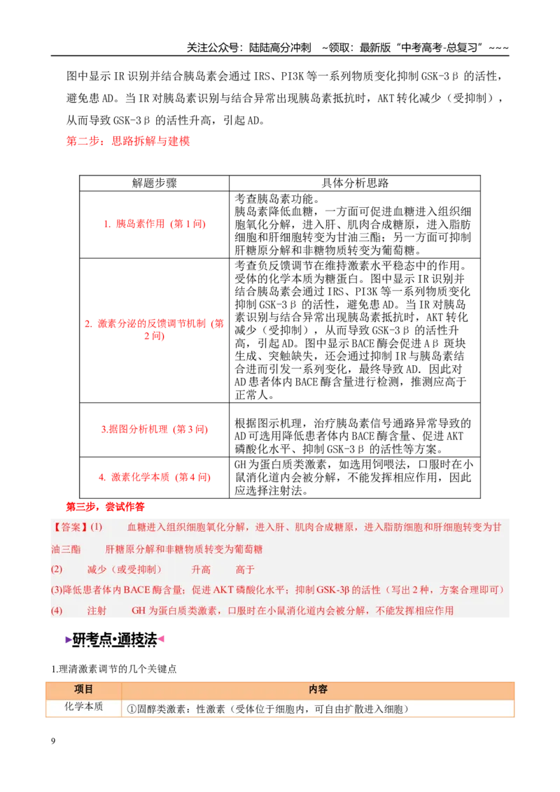 《大题03稳态与调节（4大热点角度精讲精练）（黑吉辽蒙专用）（教师版）_06-生物-高考总复习_专项复习_2026年-生物高考专项复习_2026年高考生物终极冲刺讲练测（黑吉辽蒙专用）-G466_2026版》第9页预览
