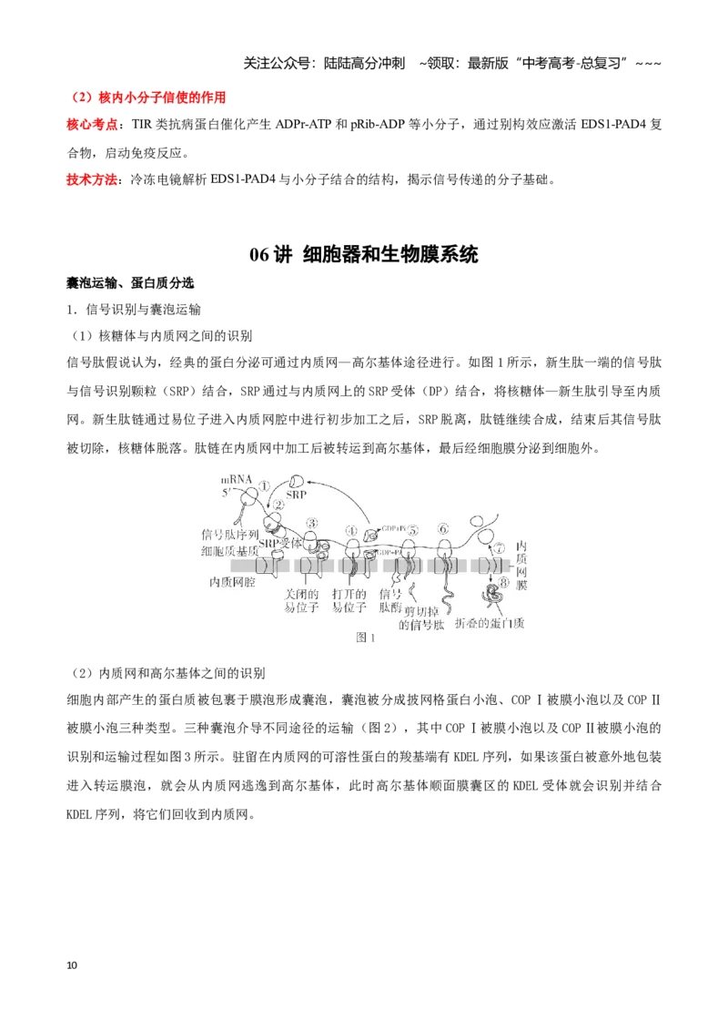 《学科素养（含考点预测）（全国通用）_06-生物-高考总复习_一轮复习_2026年-生物高考一轮复习_2026年高考生物一轮复习知识清单（全国通用）-G56_2026版》第10页预览