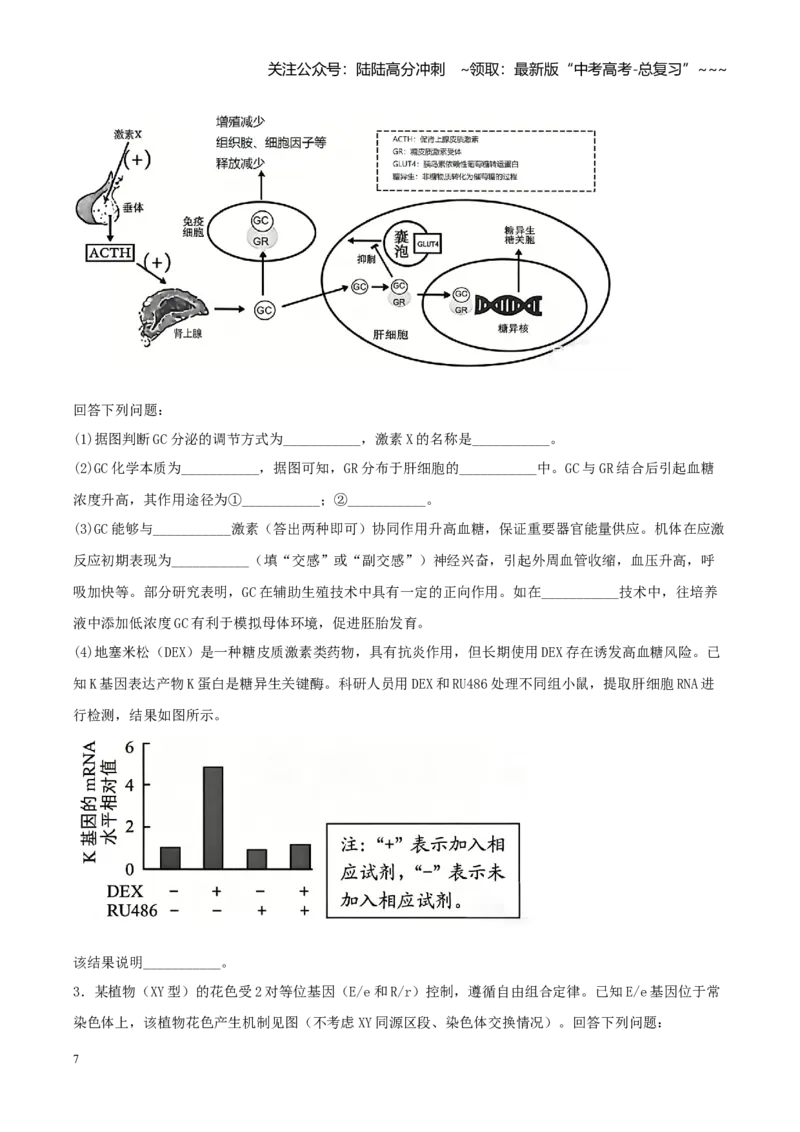 《大题仿真预测卷01（学生版）_06-生物-高考总复习_专项复习_2026年-生物高考专项复习_2026年高考生物终极冲刺讲练测（全国通用）-G459_2026版》第7页预览