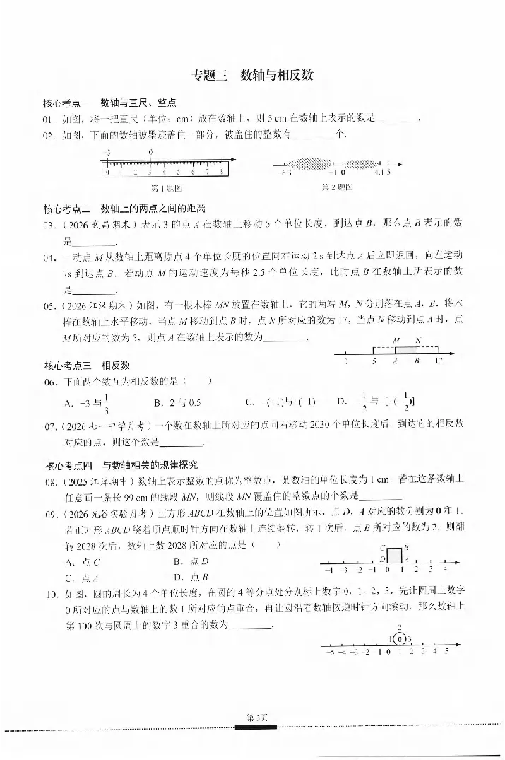《2027《初中数学•核心考点》7上(绿皮)_2027版初中《核心考点》7年级上册（数学）+课件（人教绿皮）》第9页预览