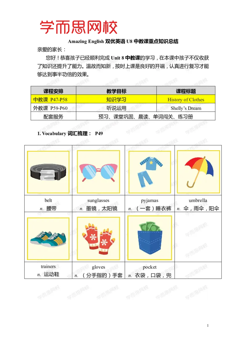 《Lv5B-U8-L1重点知识总结-f28e043bb53f_小学学而思全套_五年级全套_五年级2020年暑-2021年的直播课_2020年暑假课程五年级_2020年暑假课程五年级英语_暑Lv5B重点知识总结》第1页预览