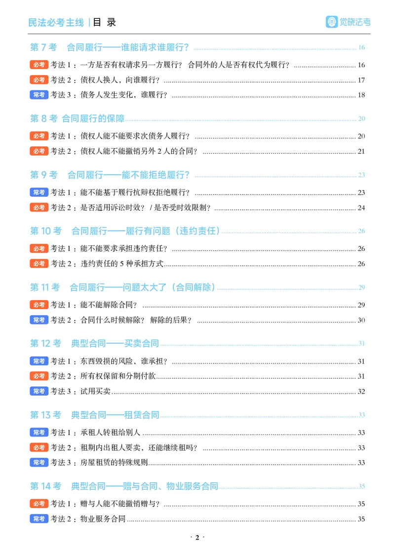 《彩色26年民法必考主线_2026法考客观_觉-X_0926JX客观考前冲刺-必考主线课程_02.2026年民法必考主线（李劲松）》第6页预览