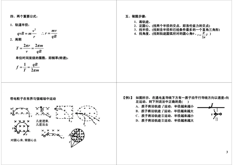 《45讲义-6a059c0acd29_学而思高三全套_高三录播课程各种版本_高三一轮二轮_21630=11964高考物理一轮总复习(含动量部分）-于亮61讲_第45讲：带电粒子在磁场中的运动问题》第3页预览