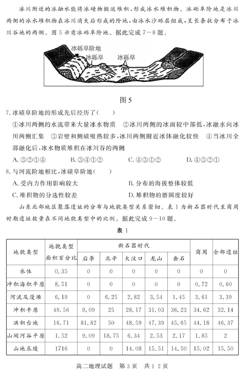 《（教研室提供）山东省济宁市兖州区2025-2026学年高二上学期期中地理试题_20272025-2026学年高二上学期《期中考试试卷合集》全国多省全科（78套）》第3页预览
