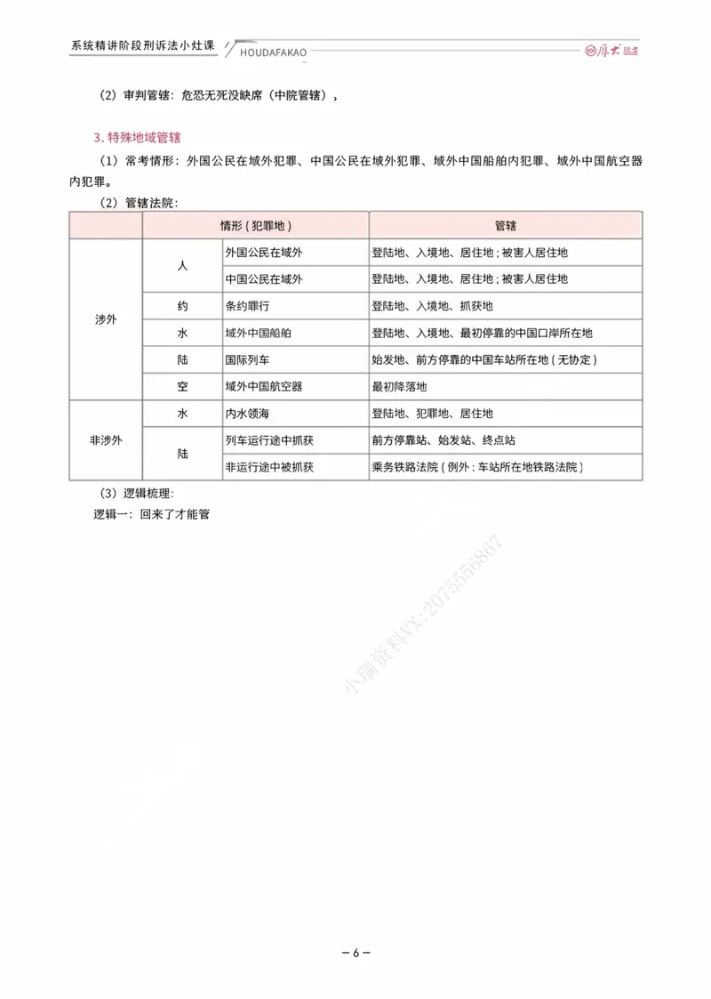 《理论精讲·刑诉小灶课_2026法考客观_厚-D_2026HD内部精讲（内部班）_06理论法白斌内部理论精讲_00讲义》第6页预览