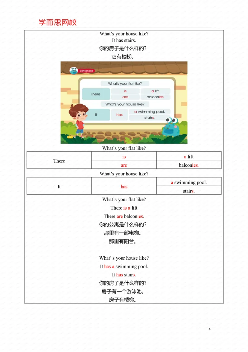 《四年级目标S班U7-L1-bc78908afbe8_小学学而思全套_四年级全套_四年级2020年暑-2021年的直播课_2020年暑假课程四年级_2020年暑假课程四年级英语_四年级目标S班-重点知识总结》第4页预览