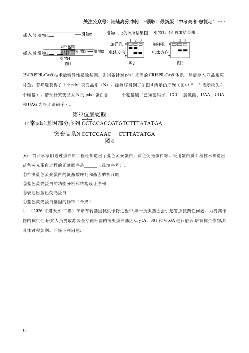 《大题05生物技术与工程（2大热点角度精讲精练）（黑吉辽蒙专用）(学生版)_06-生物-高考总复习_专项复习_2026年-生物高考专项复习_2026年高考生物终极冲刺讲练测（黑吉辽蒙专用）-G466_2026版》第10页预览