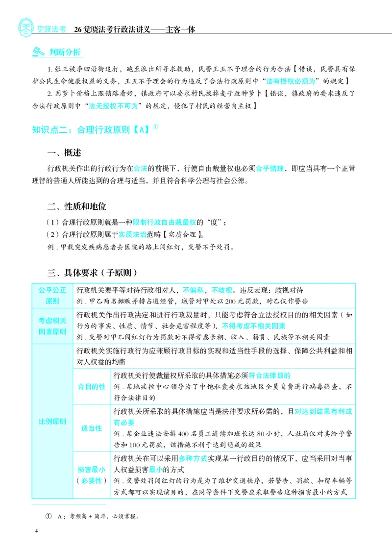 《彩色26年行政法内部讲义)(1)_2026法考客观_觉-X_2026JX法考主客一体内部课视频+讲义_视频+OCR讲义2026觉晓法考主客一体内部课行政法-兰燕卓完结_讲义》第8页预览