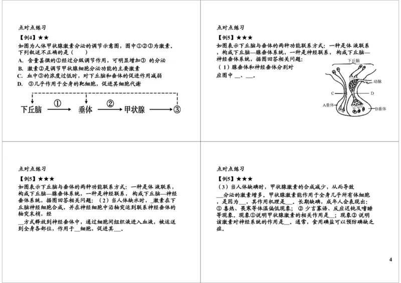 《体液调节-下丘脑-垂体-内分泌腺轴及血糖调节（一轮下）-6cfc5b292104_学而思高三全套_高三录播课程各种版本_高三一轮二轮_29709-56高考生物一轮总复习（必修+选修1、3）》第4页预览
