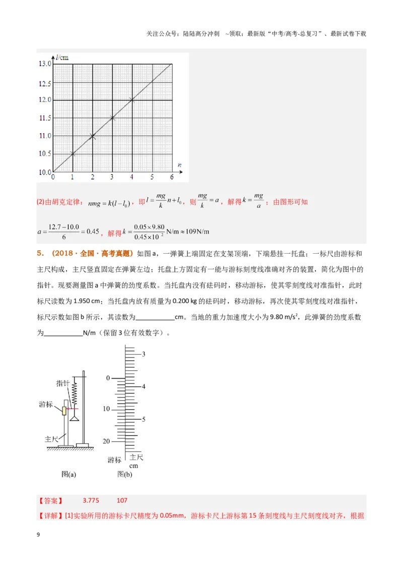 《实验2：探究弹簧弹力与形变量的关系（解析版）_04-物理-高考总复习_专项复习_2024年_2024年高考物理必考实验讲练19份实验攻略资料_资料》第9页预览