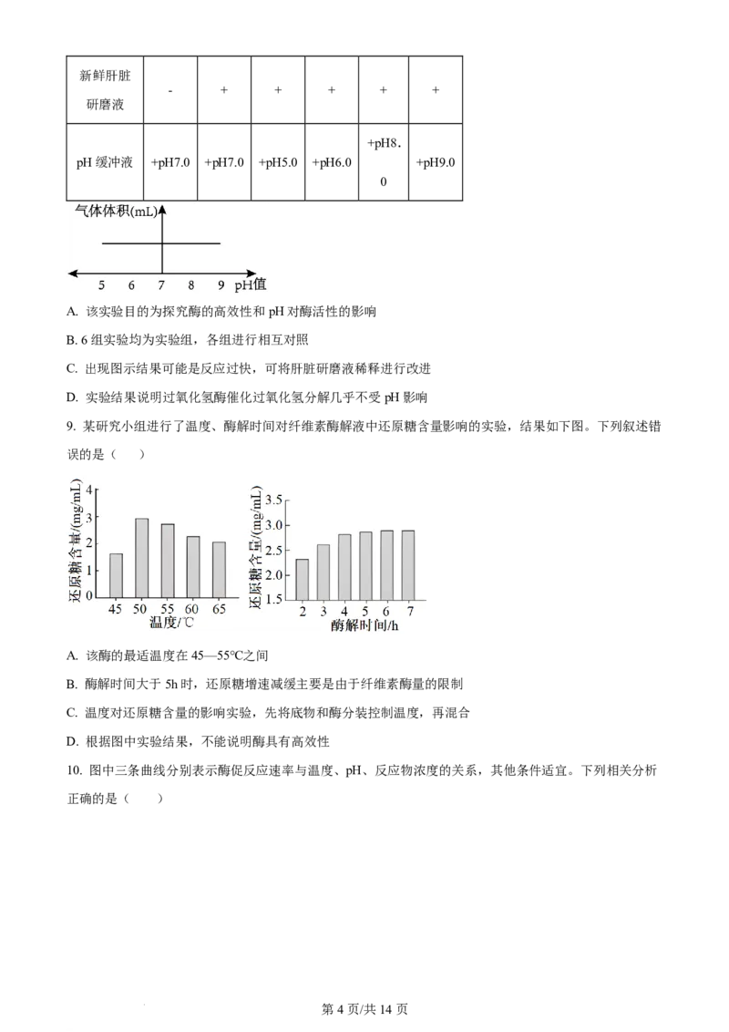《高二上学期开学检测考试生物试题_2027版《高二上学期开学摸底检测卷》9科全套》第4页预览