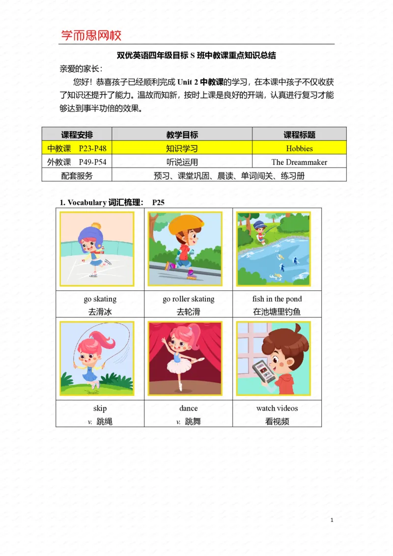 《四年级目标S班U2-L1-b64bf29d0201_小学学而思全套_四年级全套_四年级2020年暑-2021年的直播课_2020年暑假课程四年级_2020年暑假课程四年级英语_四年级目标S班-重点知识总结》第1页预览