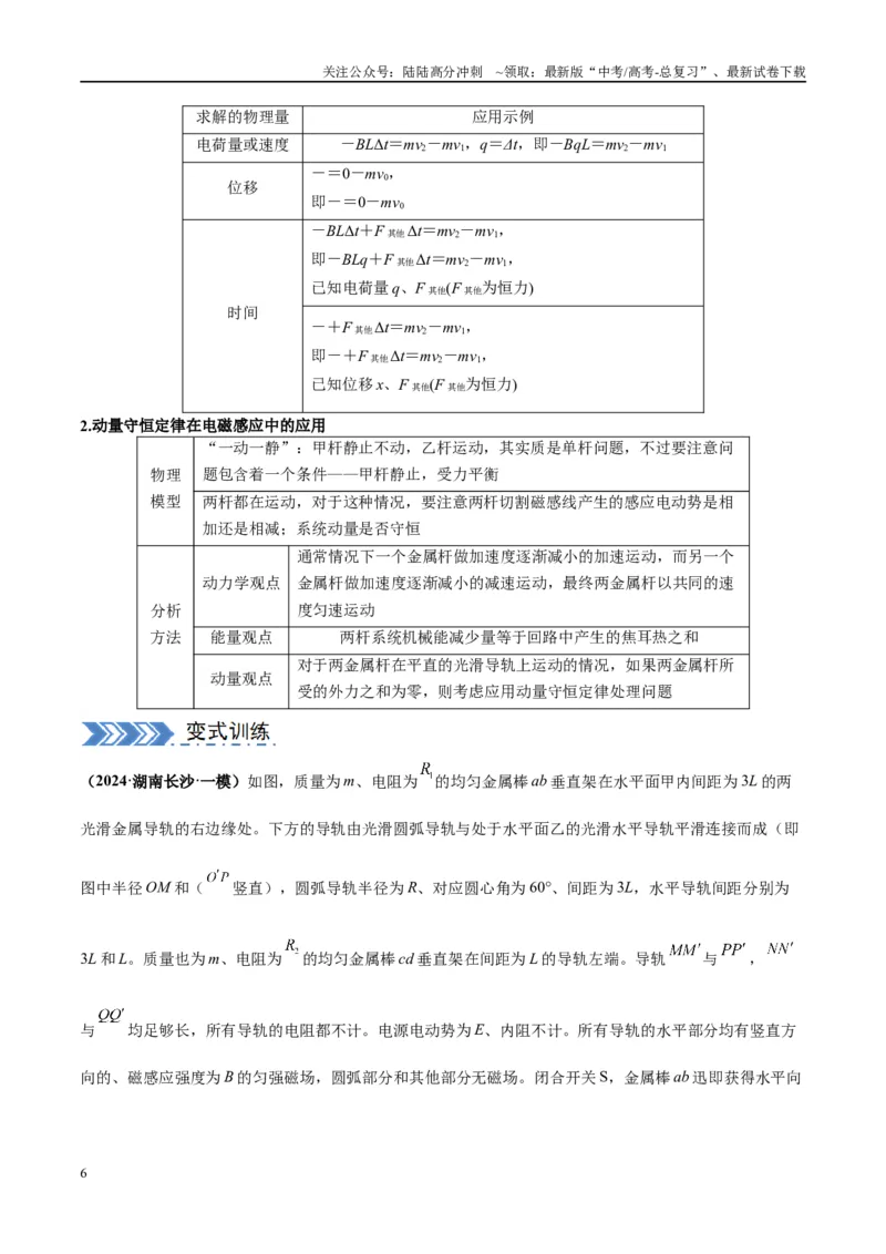 《大题10电磁感应综合问题（解析版）_04-物理-高考总复习_专项复习_2024年_2024年新高考物理大题突破练习题限时集训试卷练习_资料》第6页预览