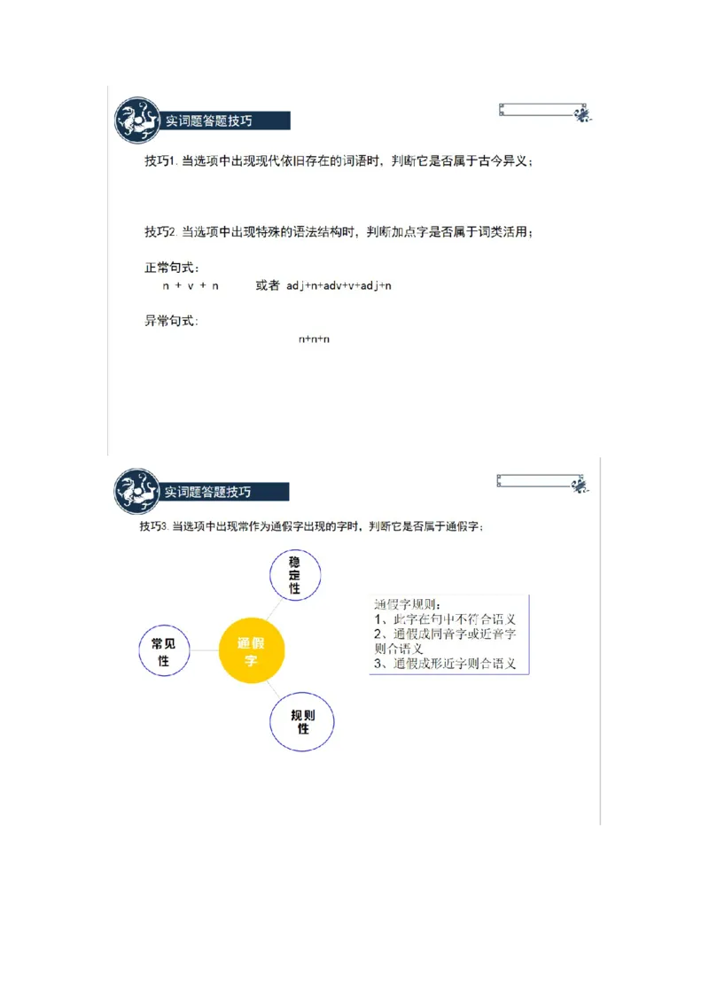 《2020寒假女下班第2讲文言文重要知识点-fd0d06412ed1_学而思高三全套_2020春季高三_寒假目标清北班高三语文2轮复习（上）直播班_资料》第2页预览
